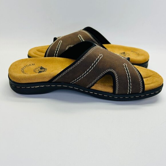 Dockers Sunland Slide Sandal Size 10M Brown Memory Foam Casual Outdoor Slide - Picture 5 of 12